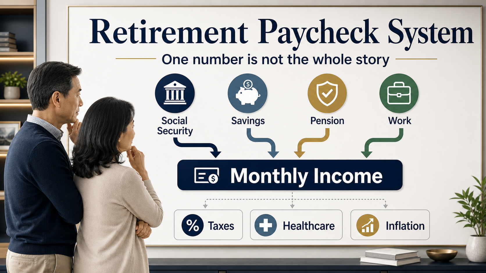 Retirement Is Not One Number. It’s a Paycheck System. visual