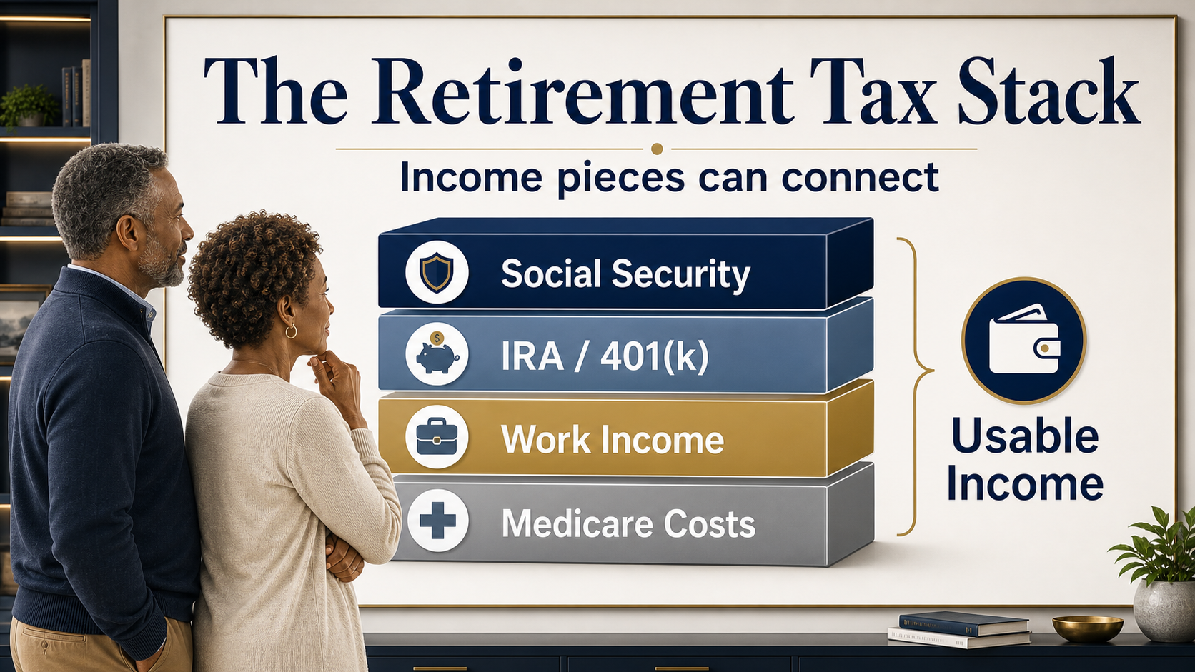 The Retirement Tax Stack: How Income Pieces Can Collide visual